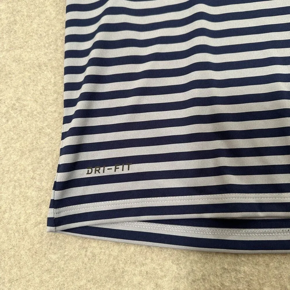 Nike Golf Dri-FIT Victory Polo Men's M Blue Striped Performance 891239-492